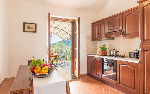 Villa Fabi 6+2: Interior Design, Kitchen, Kitchen Appliance, Countertop, Furniture, Flooring, Home, Kitchen & Dining Room Table, Cabinetry, Major Appliance