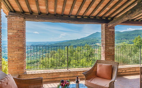 L'Alcova 8+2: Hill, Mountain Range, Hill Station, Valley, Outdoor Furniture, Chair, Eco Hotel, Ridge, Porch, Wood Stain