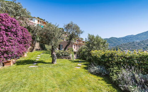 Villa Baia Blu 12: Mountainous Landforms, Vegetation, Hill, Mountain, Shrub, Landscape, Plant Community, Garden, Rural Area