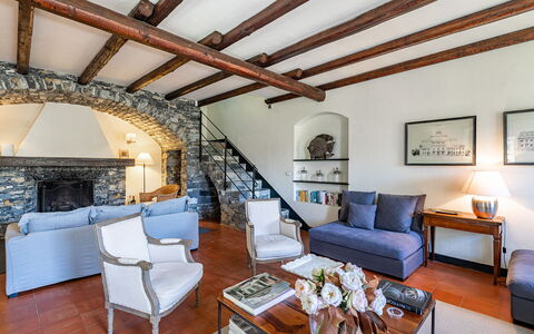 Villa Baia Blu 12: Furniture, Interior Design, Couch, Flooring, Ceiling, Floor, Room, Living Room, Home, Chair