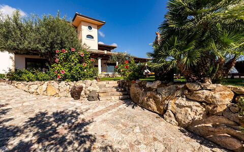 Villa Alba 12: Garden, Estate, Landscaping, Hacienda, Flagstone, Shade, Driveway, Eco Hotel, Villa