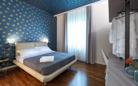 Villa Ninetta 10+1: Interior Design, Ceiling, Furniture, Floor, Lighting, Flooring, Apartment, Room, Bedroom, Bed