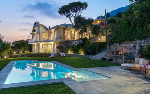 Villa Scirocco 10+2: Residential Area, Swimming Pool, Estate, Home, Garden, Resort, Mansion, Landscaping, Villa, Courtyard