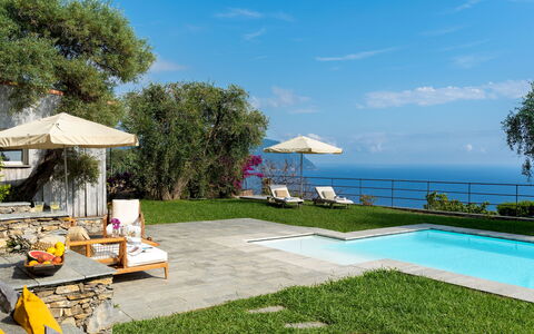 Villa Scirocco 10+2: Blue, Swimming Pool, Resort, Outdoor Furniture, Eco Hotel, Sea, Leisure, Sunlounger, Shade, Garden