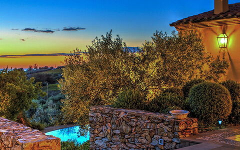 Villa le Cave 12: Landscape, House, Dusk, Home, Evening, Estate, Eco Hotel, Cottage, Farmhouse, Villa