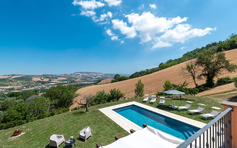 Casale Principessa 6+2: Swimming Pool, Leisure, Garden, Outdoor Furniture, Estate, Lawn, Villa, Farmhouse, Backyard, Sunlounger