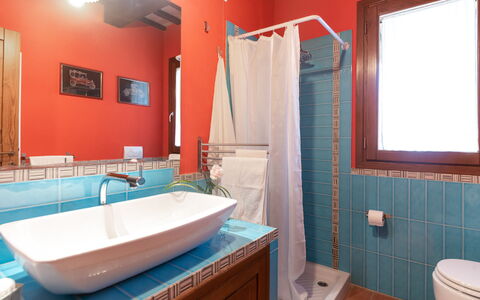 Casale Principessa 6+2: Interior Design, Plumbing Fixture, Wall, Flooring, Bathroom, Furniture, Floor, Bathroom Sink, Wood, Sink