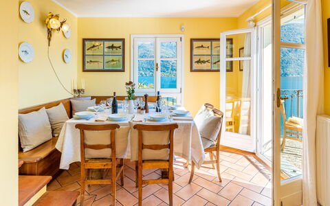 Villa Rivetta 6+2: Furniture, Interior Design, Flooring, Wood, Floor, Ceiling, Table, Dining Room, Chair, Kitchen & Dining Room Table