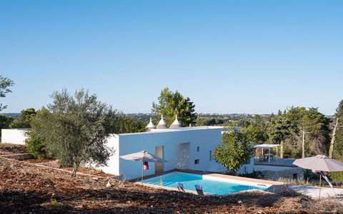 Trullo Santa Pazienza 6+3: Swimming Pool, Composite Material, Shade, Estate, Landscaping, Eco Hotel, Villa, Outdoor Furniture, Farmhouse