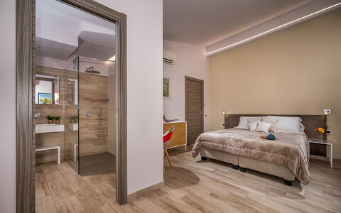 Villa Provenza 12+4: Interior Design, Furniture, Flooring, Floor, Wall, Bed, Wood, Ceiling, Bedroom, Room