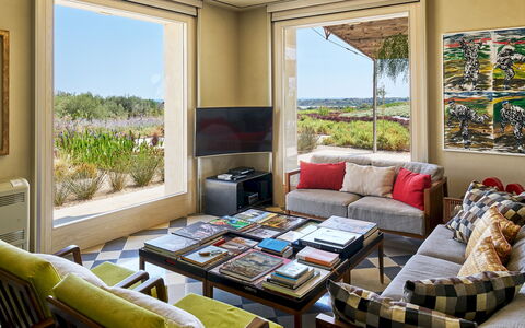 Villa Majoli 9: Furniture, Interior Design, Table, Floor, Room, Couch, Chair, Living Room, Apartment, Ceiling