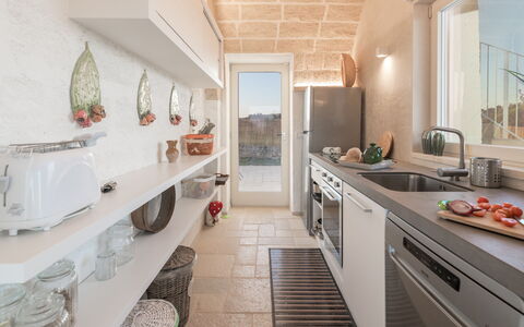 Villa Gialonia 8+2: Wall, Interior Design, Countertop, Kitchen, Flooring, Home, Floor, Furniture, Ceiling, Major Appliance