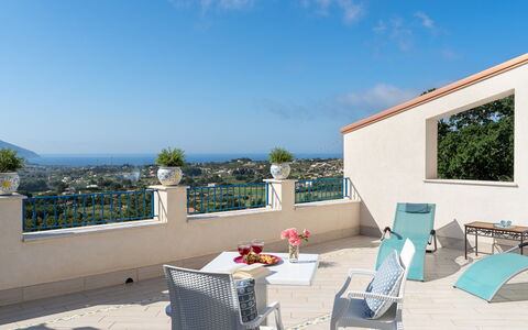 Villa Olimpia 6+2: Furniture, Interior Design, Resort, Chair, Apartment, Ceiling, Hotel, Balcony, Kitchen & Dining Room Table, Shade