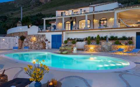 Villa Olimpia 6+2: Blue, Swimming Pool, Outdoor Furniture, Resort, Furniture, Chair, Estate, Eco Hotel, Thermae, Villa