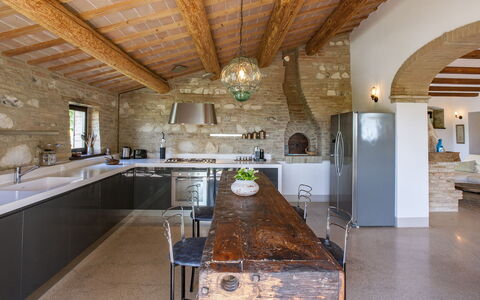 Casa Melograno 11+2: Furniture, Interior Design, Flooring, Wall, Wood, Ceiling, Kitchen, Floor, Home, Light Fixture