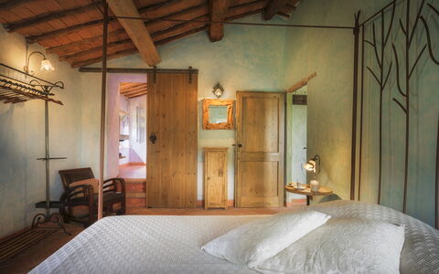 Casa di Pan 6: Furniture, Interior Design, Wall, Bedroom, Wood, Flooring, Bed, Floor, Ceiling, Home