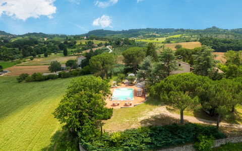 Fonte Pinella 8: Food, Swimming Pool, Hacienda, Eco Hotel, Resort, Villa, Farmhouse, Farm, Bird'S-Eye View, Plantation