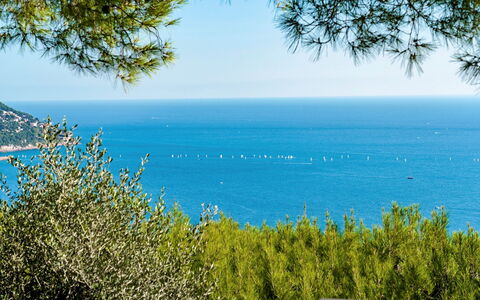 Villa nel Blu 8: Blue, Water, Green, Leaf, Vegetation, Sea, Horizon, Coastal And Oceanic Landforms, Ocean, Coast