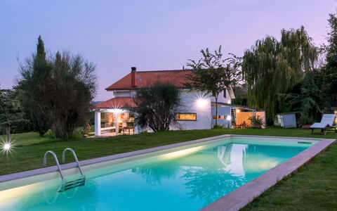 Villa Bubi 8+1: Swimming Pool, Blue, Resort, Home, Composite Material, Estate, Hacienda, Eco Hotel, Farmhouse, Garden