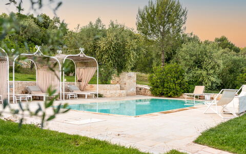 Pigreco 6+2: Swimming Pool, Furniture, Outdoor Furniture, Garden, Chair, Estate, Resort, Backyard, Landscaping, Yard
