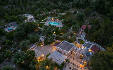 Pigreco 6+2: Landscape, Resort, Estate, Swimming Pool, Landscaping, Eco Hotel, Hacienda, Village, Aerial Photography, Hotel