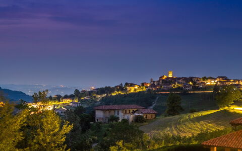 Tramonto Albese 4: Nature, Horizon, Landscape, Hill, Evening, Dusk, Human Settlement, Village, Hill Station, Night