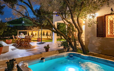 Casa Valentina 6: Swimming Pool, Resort, Furniture, Night, Lighting, Outdoor Furniture, Eco Hotel, Landscape Lighting, Flowerpot, Estate