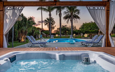 Villa Cutrera 8: Swimming Pool, Resort, Outdoor Furniture, Furniture, Eco Hotel, Shade, Leisure, Chair, Estate, Landscaping
