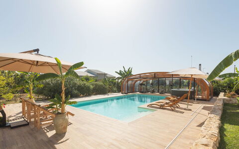 Villa i Mori 4: Resort, Swimming Pool, Eco Hotel, Shade, Umbrella, Leisure, Landscaping, Estate, Outdoor Structure, Garden
