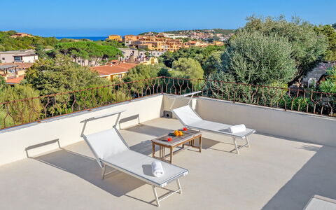 Villa la Marina 5+1: Outdoor Furniture, Furniture, Chair, Shade, Garden, Balcony, Eco Hotel, Swimming Pool, Landscaping, Yard