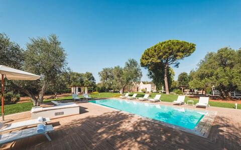 Trulli Biancapetra 8+2: Landscape, Garden, Estate, Lawn, Hacienda, Landscaping, Swimming Pool, Resort, Park, Mansion