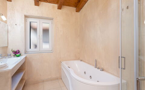 Villa Vittorio 6+2: Plumbing Fixture, Bathroom, Flooring, Bathtub, Floor, Interior Design, Plumbing, Tap, Home, Room