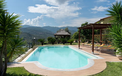 Villa Vittorio 6+2: Swimming Pool, Water, Resort, Outdoor Furniture, Eco Hotel, Thermae, Water Feature, Shade, Chair, Hacienda