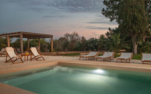 Palmento San Lorenzo 6: Shade, Outdoor Furniture, Resort, Swimming Pool, Garden, Estate, Landscaping, Hardwood, Chair, Backyard