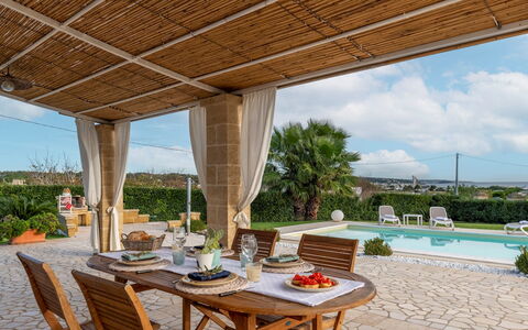 Villa Serena 4: Furniture, Chair, Flowerpot, Resort, Shade, Outdoor Furniture, Eco Hotel, Garden, Houseplant, Outdoor Structure