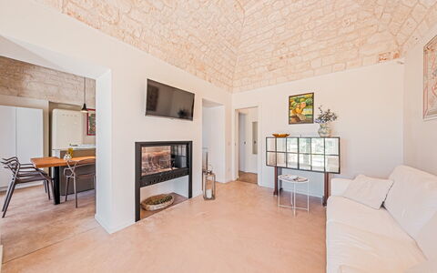 Borgo Dell'Agrumeto 8: Wall, Flooring, Interior Design, Floor, Furniture, Ceiling, Room, Apartment, Living Room, Couch