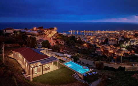 Villa Gioia 8: Swimming Pool, Resort, Estate, Dusk, Resort Town, Villa, Hotel, Evening, Eco Hotel, Seaside Resort