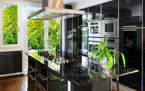 Villa Vae Victis 6: Interior Design, Kitchen, Kitchen Appliance, Major Appliance, Home, Countertop, Furniture, Flooring, Lighting, Home Appliance