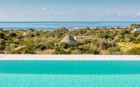 Villa Porta Azzurra 6+2: Blue, Water, Swimming Pool, Sea, Ocean, Beach, Tropics, Resort, Caribbean