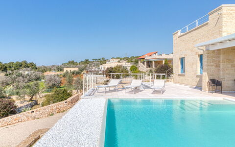 Villa Porta Azzurra 6+2: Blue, Swimming Pool, Estate, Villa, Resort