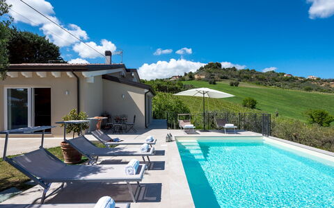 Dimora Campo delle Mura 4+2: Swimming Pool, Resort, Residential Area, Outdoor Furniture, Sunlounger, Eco Hotel, Estate, Villa, Thermae, Hacienda