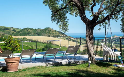 Dimora Campo delle Mura 4+2: Furniture, Outdoor Furniture, Chair, Shade, Leisure, Lawn, Garden, Landscaping, Eco Hotel, Yard