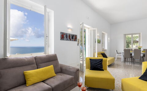 Villa Meraviglia 8: Furniture, Interior Design, Couch, Flooring, Floor, Apartment, Room, Living Room, Home, Table