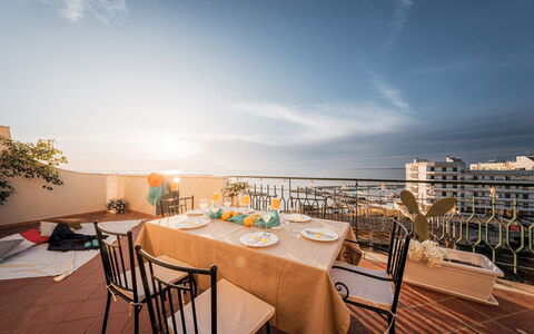 Nova Domus 6: Furniture, Table, Chair, Kitchen & Dining Room Table, Balcony, Restaurant, Outdoor Table, Resort, Outdoor Furniture, Dining Room