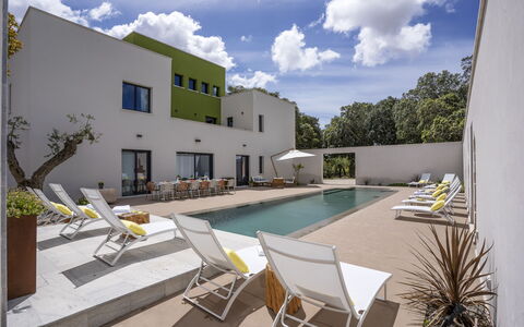 Villa Maria Paradiso 10: Residential Area, Home, Urban Design, Estate, Apartment, Villa, Landscaping, Shade, Design, Swimming Pool