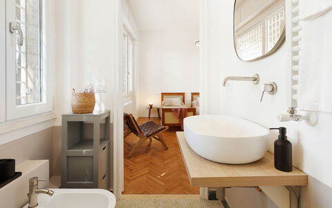 Antico Ceraso 10: Bathroom, Interior Design, Plumbing Fixture, Wall, Flooring, Bathroom Sink, Floor, Sink, Tap, Plumbing