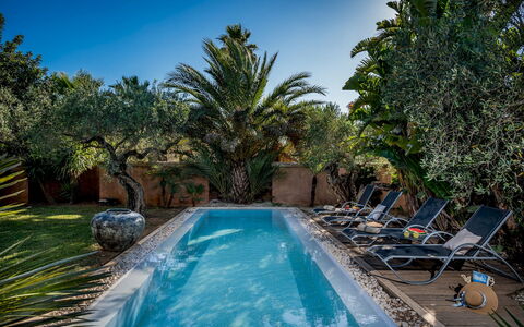 Villa Antura 4: Blue, Swimming Pool, Resort, Eco Hotel, Outdoor Furniture, Sunlounger, Shade, Hotel, Hacienda