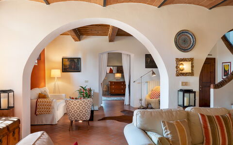 Villa Allodola 12: Furniture, Interior Design, Wall, Flooring, Ceiling, Couch, Floor, Home, Chair, Living Room