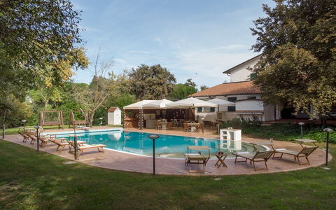La Scuderia 8: Swimming Pool, Tree, Resort, Residential Area, Human Settlement, Estate, Shade, Eco Hotel, Outdoor Furniture, Hacienda
