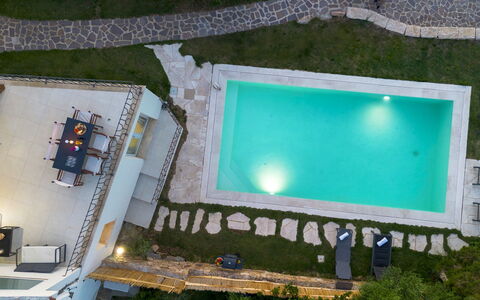 Villa la Maddalena 6+2: Swimming Pool, Resort, Leisure, Thermae, Outdoor Furniture, Eco Hotel, Water Feature, Hotel, Sunlounger, Resort Town